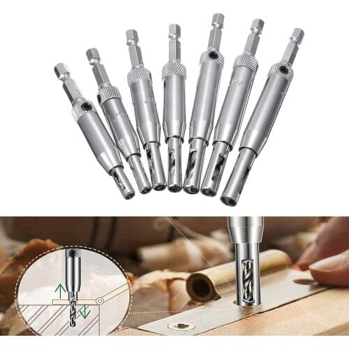 4/7 Pcs Hinge Drill Bit Set for Wood Door Window Cabinet Woodworking Hinge Hardware Pilot Hole Dril