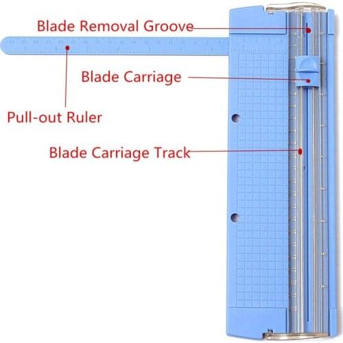 Wholesale A4 Portable Manual Paper Trimmer Blade Removable Plastic Cutting Paper Cutter With Ruler