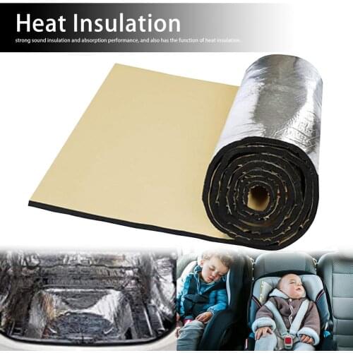 50*200*0.5cm Car Home Soundproof Deadening Truck Anti-noise Sound Insulation Cotton Heat Closed Cell Foam Deadener