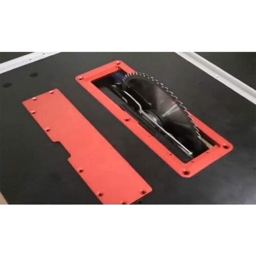 Woodworking Table Saw Adjustable Electric Circular Saw Turntable DIY Woodworking Table Aluminum Alloy Flip Cover