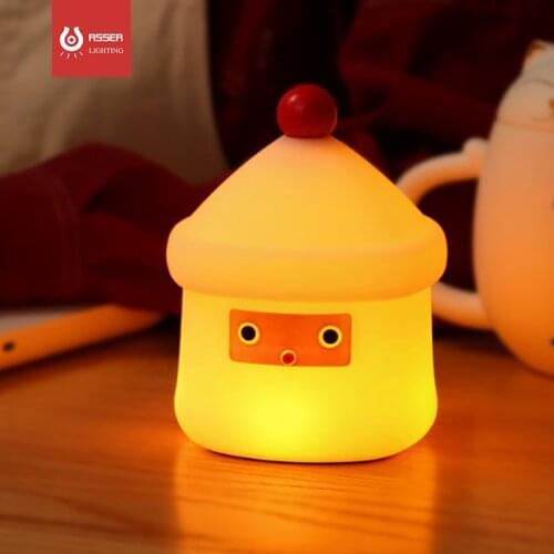 Custom LED Night Light Lucky House lamp Christmas Home For Kids Birthday Gift Promotional Home Decoration Baby Silicone Lamp