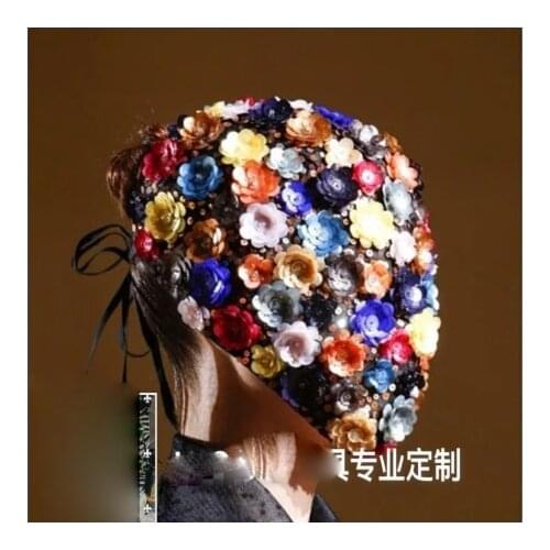 Mysterious Flower Fairy Language Mask Cool stage show cosplay party masks
