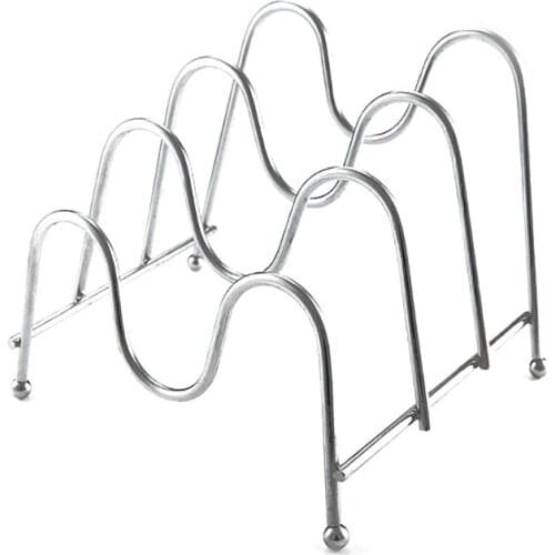 Three-Layer Metal Pot Lid Rack Cutting Board Shelf Dish Holder Kitchen Organizer AXYC