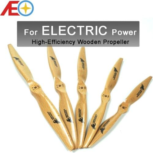 Dancing Wings Hobby Electric Beechwood Wooden Propeller For Electric RC Airplane 10x5 11x5 12x6 13x6 14x7