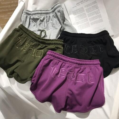 Women embroidery shorts summer cotton sexy comfortable home shorts ladies fitness shorts