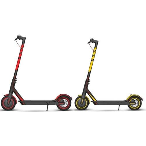 2 Set Reflective Stickers Scooter Full Set Stickers For Xiaomi Series Kickscooter Foldable Stickers(Red&Yellow)