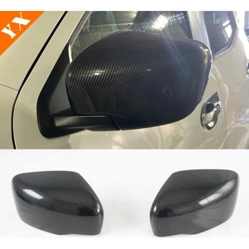 ABS Carbon For Nissan Navara NP300 2019 2020 Car Side Door Rearview Turning Mirror cover Sticker Car Styling Accessories 2pcs