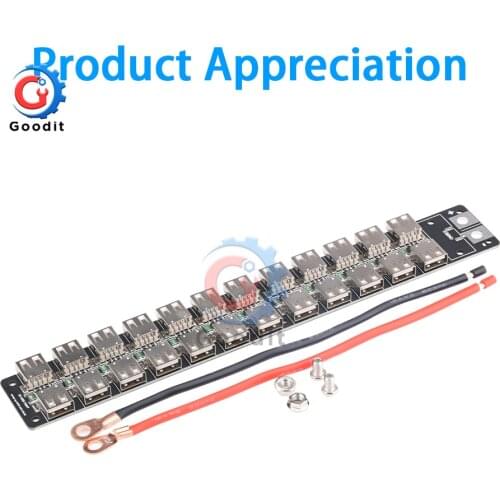 24-port usb charger socket factory mobile game studio centralized power supply plugboard 240W