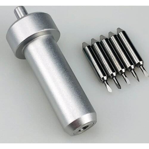 5pcs 30 Degree Plotter Blades Vinyl Cutter Knife for Cricut Joy Replacement Cutting Blades Milling+ 1pc Blade Holder