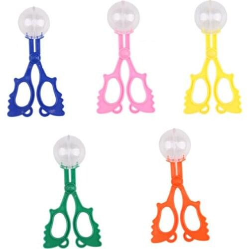 5pcs Colorful Insect Catcher Bug Tongs Insects Catch Clamp Scissors Outdoor Toys for Kids (Blue,Pink,Orange,Yellow,Green Style)