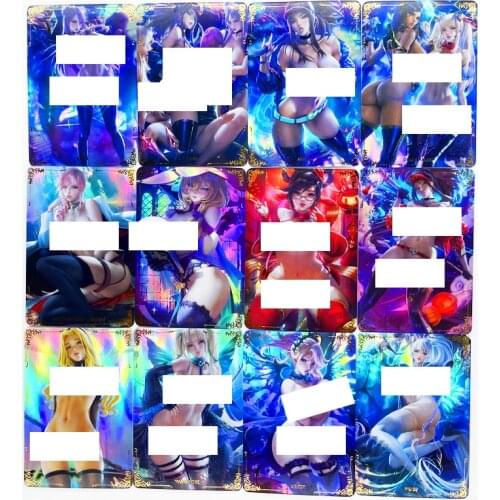 55pcs/set ACG Nude Pokemon Touko Cynthia KDA No.3 Toys Hobbies Hobby Collectibles Game Collection Anime Cards