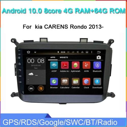 9" 8core android 10.0 car dvd multimedia player for kia CARENS Rondo 2013- with gps navigation built in wifi audio autoradio