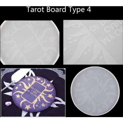 Astrology Board Resin Mold The Sun Moon Star Tarots Card Tray Mold Witchcraft Crystal Mold Soap Making dropshipping