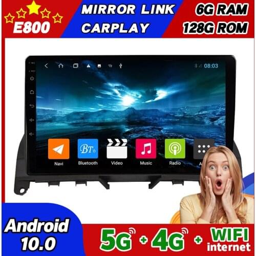 6GB Ram 128GB Rom Car Radio For Mercedes Benz C Class W204 S204 2007-2014 GPS NAVIGATION Android 10 Multimedia Player Stereo