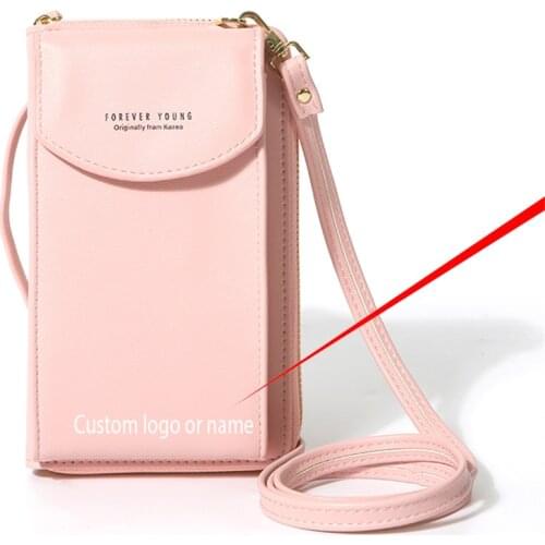 BISI GORO 2021 Young Womens New Ladies Long Clutch Large Capacity Mobile Wallet Zipper One-shoulder Messenger Bag Street Purse