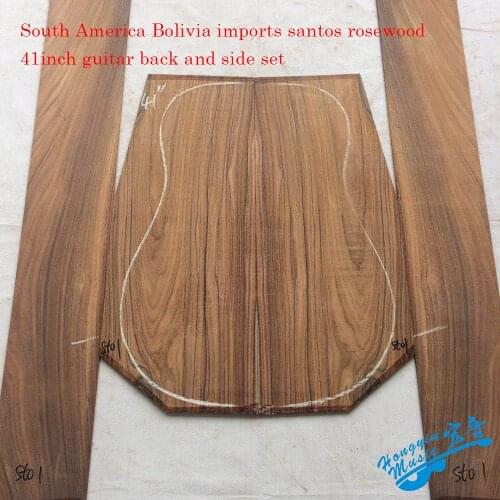 South American Bolivia imports Santos Rosewood Wood For 41inch Guitar Back And Side Kit Guitar Panel DIY Handmade Materials