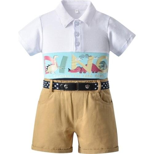 Colorblock Printing Baby Boys Clothes Children Suit Newborn Tracksuit Baby Boy Costume 3Ps Costumes For Children For 1-6 Age