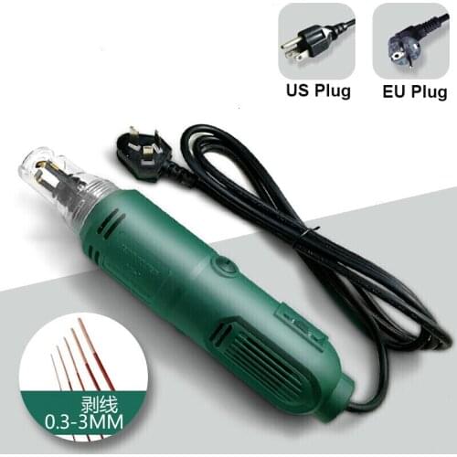 DF-8 Enameled Wire Stripping Machine, Varnished Wire Stripper, Enameled Copper Wire Stripper,Cleans the enamel wire perfectly