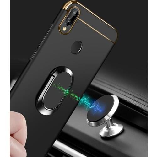 Finger Ring Magnet Case For Huawei P Smart Plus Luxury Hard Hybrid Back Case Honor 8X Max Capa Coque Fundas With Finger Ring