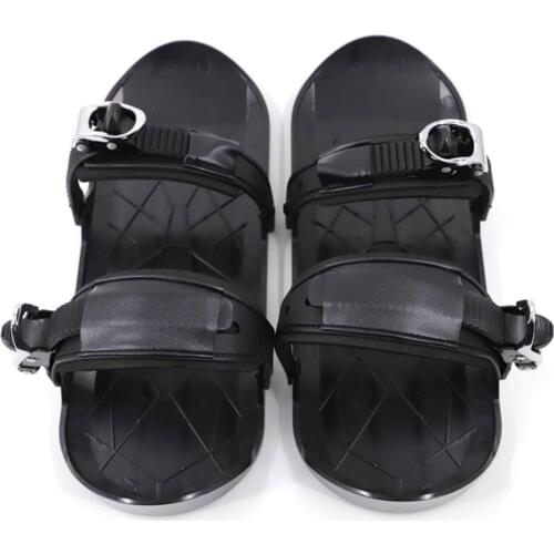 Mini Ski Skates Portable Short Skiboard Adjustable Skates Shoes for Snow