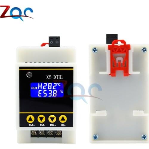 DTH1 Temperature Humidity Control Module SHT30 Temperature And Humidity Sensor 10A Relay Dual Qutput Thermostat Incubator