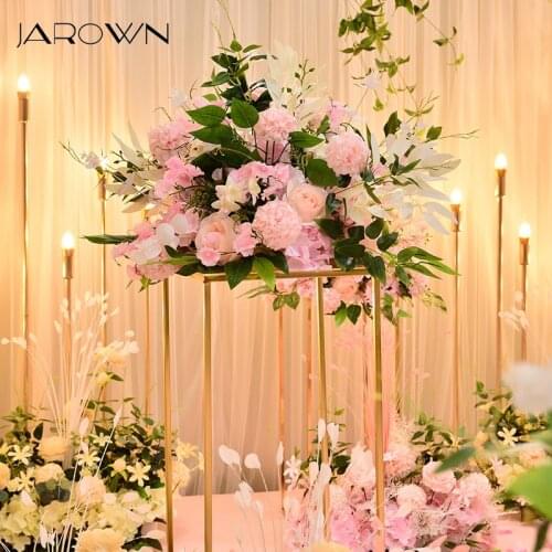 JAROWN New Wedding Ceterpiece Flower Artificial 40cm Flower Ball Table Decoration Home Party Floral Stage Arrangement Flowers
