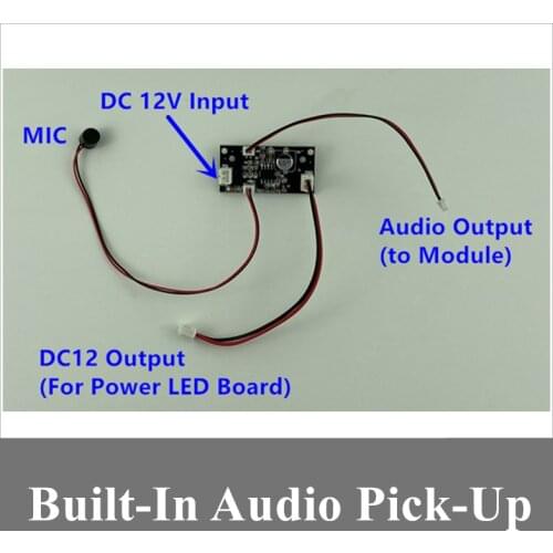5PCS Built-IN MIC Sound Pickup Microphone Board For IP Audio Camera Double Gain DC 6-12V For 5-30㎡ Surveillance
