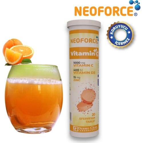 Vitamin C Effervescent 20 Tablets COLDS IMMUNE SYSTEM Skin Health SUPPLEMENTS Antioxidant Reduces Intensity collagen