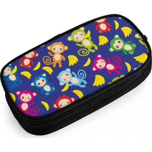 Animal Monkey Pen Bag Zipper Pencil Case Cosmetic Pouch Students Wallet Purse Bag Boys/Girls Birthday Gift Pencil Holder