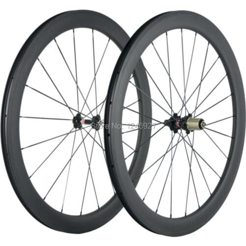 1 Pair Of 50mm Tubuless Carbon Wheels China Road Bike 25mm Width Racing Bike Carbon Wheelset