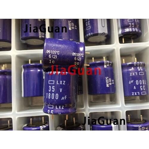 10pcs NEW NIPPON LXZ 35V1800UF 18X20MM electrolytic capacitor NCC 1800UF 35V lxz CHEMI-CON 1800uF/35v Ultra Low Impedance