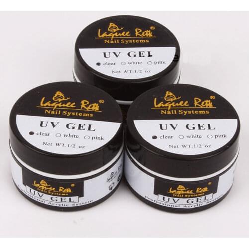 3Pcs CLEAR UV Gel Acrylic Nail Extension Gel Builder UV LED Finger Form Tips Manicure Nail Art Tools