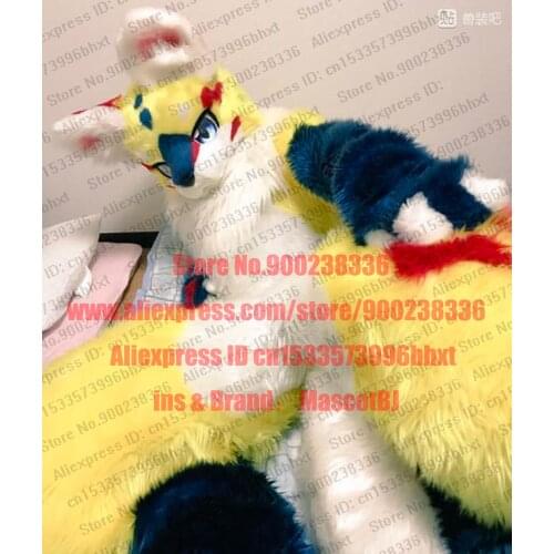 3-D Eyes Fursuit Fullsuit Huksy Dog Costumes Full Furry Suit Furries Anime BJ0014 Teen Costumes Full Furry Suit FOR Child Adult
