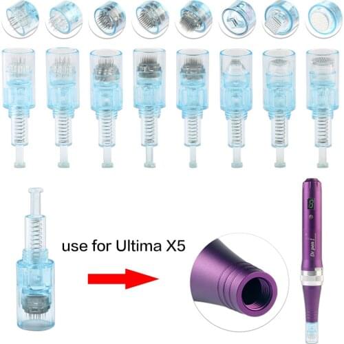 5pcs Auto Dr.Pen Screw Needles Cartridge Replacement for X5 Micro Needle 9/12/24/36/42/Nano Tattoo Tips Microneedeling Needles