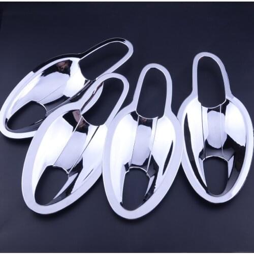 8pcs Chrome Door Handle Bowl Cover Inserts Exterior Outer Trim Molding Fit for Mazda CX-5 2017 2018 2nd Gen KF Accessories