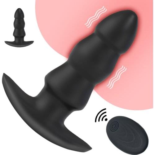 Remote Control Anal Vibrators G-Spot Prostate Massager 19 Speed Vibrating Butt Plug Anus Stimulation Anus Sex Toy For Men Couple