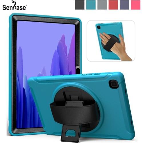 Kids Safe Shockproof PC + TPU Combo Hand Strap Stand Tablet Cover For Samsung Galaxy Tab A7 10.4 inch 2020 SM-T500 SM-T505 Case