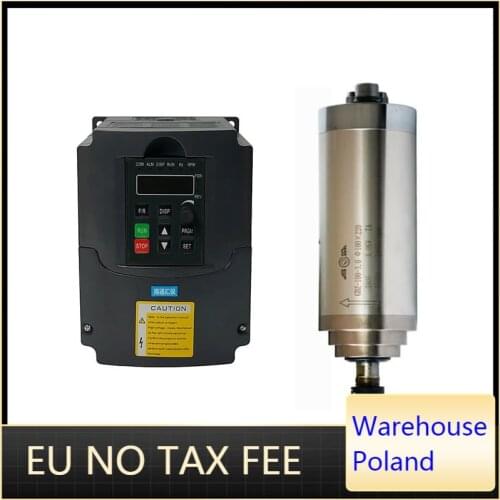 CNC router spindle motor 800w 1.5kw 2.2kw ER11 ER20 water cooled kit 1.5kw 2.2kw vfd inverter 220v 110v for cnc milling machine