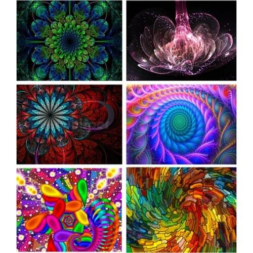Full Square Drill 5D DIY Diamond Painting "Spiral Fractals Abstract "Diamond Painting 3D Embroidery Cross Stitch Mosaic Crafts
