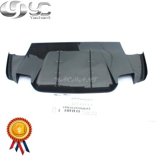 Car-Styling Carbon Fiber Rear Bumper Diffuser Kit 3Pcs Fit For 06-07 Evolution EVO 9 JDM VS Style Rear Diffuser Side Fin Addon