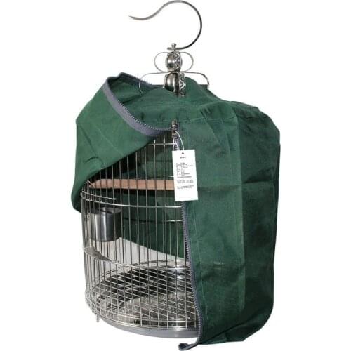 Round Birdcage Cover Parrot Cage Blackout Sunscreen Rainproof Cloth Light-proof Shading Cover 090C