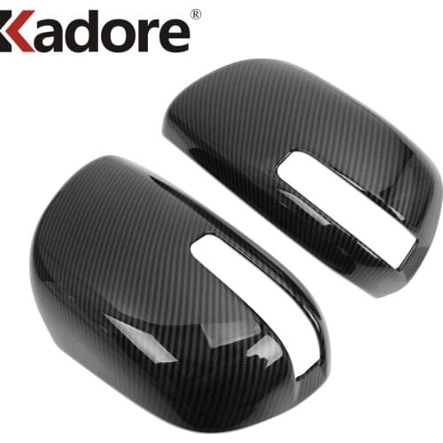 Carbon Fiber Rearview Mirror Cover Trim For Toyota Sienna 2019 2020 Car Styling Rear View Mirrors Covers Sticker Accessories