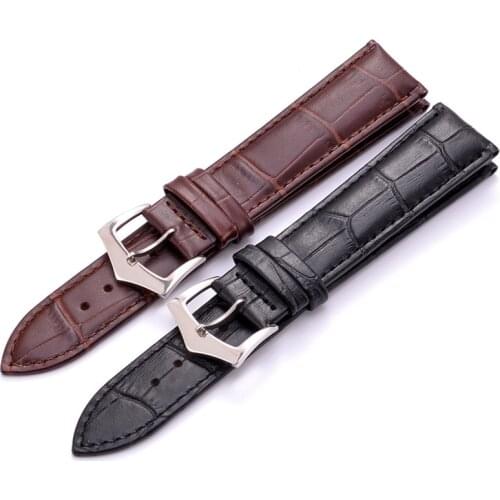 High Quality Genuine Leather Band 12 14 16 18 19 20 21 22 24mm Durable Replacement Band For Huawei Fossil Armani Watch Strap