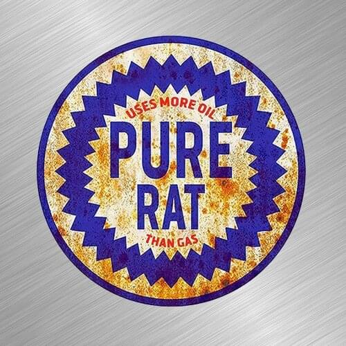 Pure Rat Rod Vinyl Decal Sticker Car Truck Muscle Fabrication Funny More Oil Gas KK Vinyl Cover Scratches Waterproof PVC