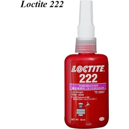 50ml Loctite 222 Thread Locking Low Intensity Screw Locking Glue Anaerobic Thread Seal Medium Viscosity for Metal Screws Repair
