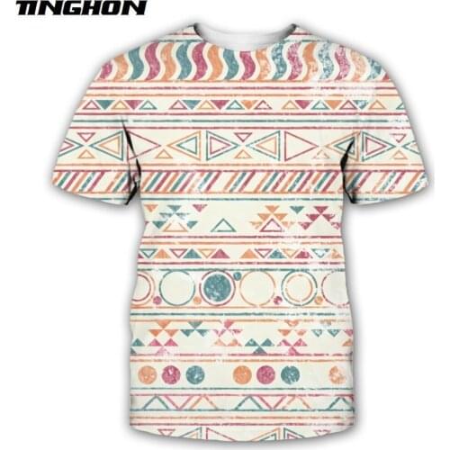 XS-7XL Summer New Vintage Fashion bohemian t-shirt tribal totem 3D Printed Men Women Streetwear Casual T shirts 09