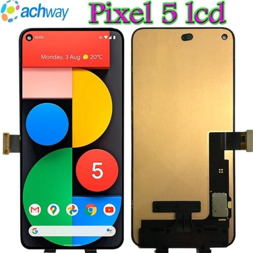 6.0" for Google Pixel 5 LCD Display Touch Screen Digitizer Assembly Replacement GD1YQ, GTT9Q LCD Pixel 5 pixel5 LCD Display