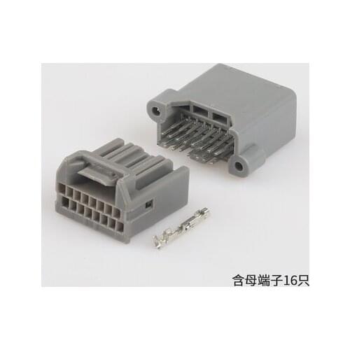 1set Wire to board plug 16-hole car Honda wire harness plug-in containing terminals