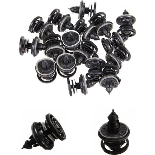 100pcs Car Auto Bumper Fastener Clips Rivets Interior Door Card / Trim Panel Fastener Fit For VW Golf Volkswagen T5 Transporter