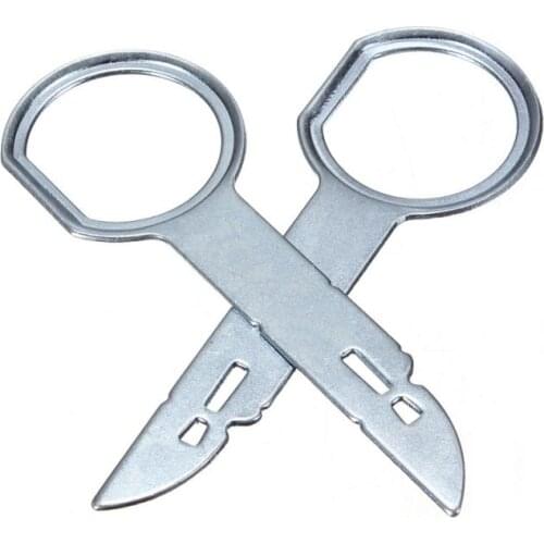 4Pcs 2 Pair Car Radio Removal Vehicle Tools Pins Car CD Stereo Radio Removal Release Keys Extraction Tools Pins Repair Tool